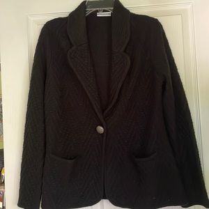 Nordstrom Black Sweater Jacket Large